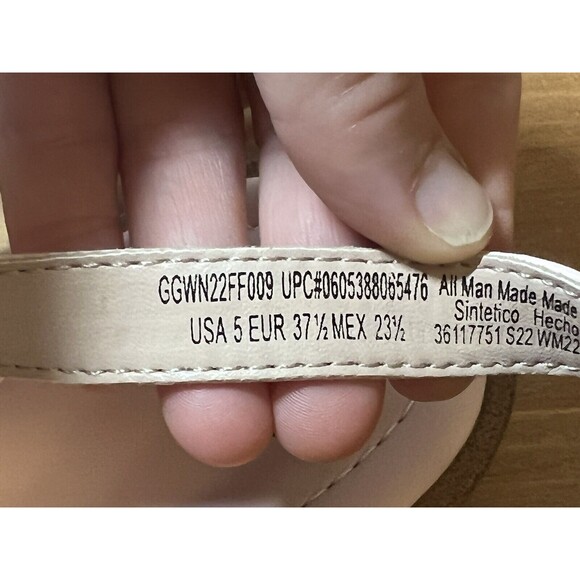 Wonder Nation Big Girls Pink Double Knot Sandals Non Marking Comfort Size 5 NWT - Picture 10 of 10